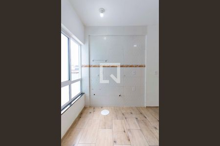 Sala, cozinha e lavanderia  de apartamento para alugar com 1 quarto, 45m² em Jardim Algarve, Alvorada