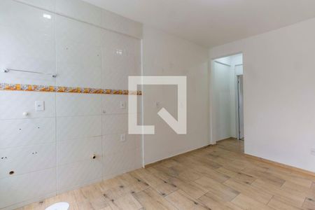 Sala, cozinha e lavanderia  de apartamento para alugar com 1 quarto, 45m² em Jardim Algarve, Alvorada