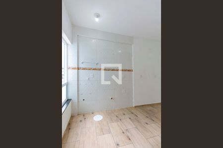 Sala, cozinha e lavanderia  de apartamento para alugar com 1 quarto, 45m² em Jardim Algarve, Alvorada