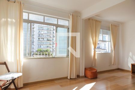 Sala de apartamento para alugar com 1 quarto, 70m² em Ponta da Praia, Santos