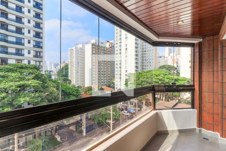 Varanda da Sala de apartamento à venda com 4 quartos, 160m² em Brooklin Paulista, São Paulo