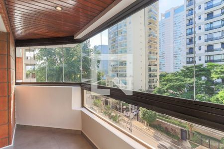 Varanda da Sala de apartamento à venda com 4 quartos, 160m² em Brooklin Paulista, São Paulo