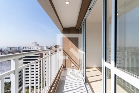 Varanda de kitnet/studio para alugar com 1 quarto, 27m² em Liberdade, São Paulo