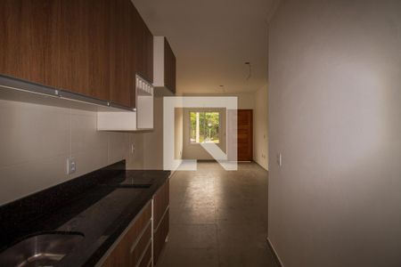 Sala/Cozinha de casa de condomínio à venda com 3 quartos, 77m² em Partenon, Porto Alegre