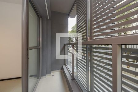 varanda de kitnet/studio para alugar com 1 quarto, 27m² em Consolação, São Paulo