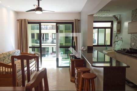 Sala de apartamento para alugar com 1 quarto, 70m² em Barra da Tijuca, Rio de Janeiro