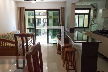 Sala/Cozinha de apartamento para alugar com 1 quarto, 70m² em Barra da Tijuca, Rio de Janeiro