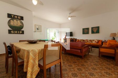 Sala - Jantar de casa para alugar com 3 quartos, 218m² em Tombo, Guarujá