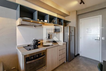 Cozinha de apartamento para alugar com 1 quarto, 38m² em Vila Mariana, São Paulo
