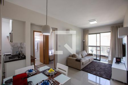 Sala de apartamento para alugar com 1 quarto, 50m² em Nova Aliança, Ribeirão Preto