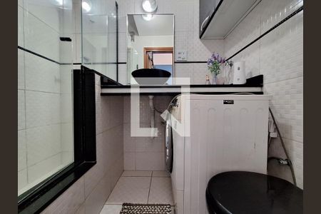 Banheiro de apartamento à venda com 1 quarto, 24m² em Laranjeiras, Rio de Janeiro