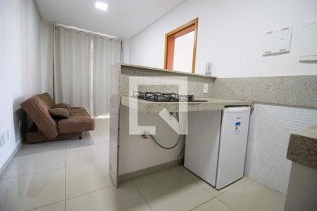 Cozinha de apartamento para alugar com 1 quarto, 35m² em Alto da Glória I, Goiânia