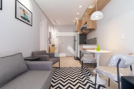 Sala de apartamento para alugar com 1 quarto, 32m² em Pinheiros, São Paulo