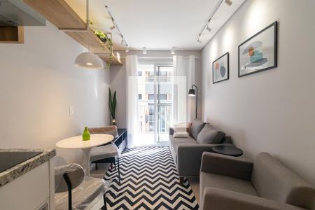 Sala de apartamento para alugar com 1 quarto, 32m² em Pinheiros, São Paulo