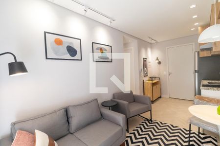 Sala de apartamento para alugar com 1 quarto, 32m² em Pinheiros, São Paulo