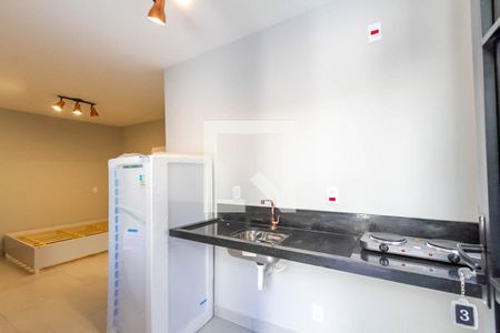 Cozinha de kitnet/studio para alugar com 1 quarto, 20m² em Vila Marlene, São Bernardo do Campo