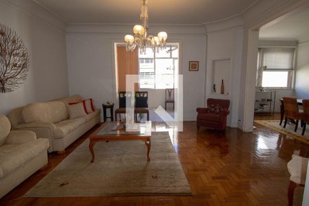 Sala de Estar de apartamento à venda com 4 quartos, 215m² em Copacabana, Rio de Janeiro