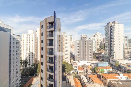 Vista da Varanda de apartamento à venda com 1 quarto, 64m² em Pinheiros, São Paulo