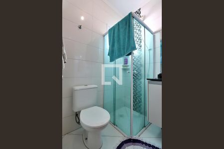 Banheiro da Suíte de apartamento à venda com 2 quartos, 130m² em Vila Valparaiso, Santo André