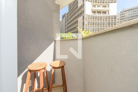 Varanda de kitnet/studio para alugar com 1 quarto, 18m² em Jardim Paulista, São Paulo