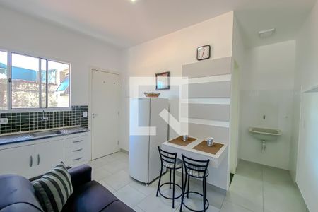 Sala e Cozinha de kitnet/studio para alugar com 1 quarto, 35m² em Parque da Mooca, São Paulo