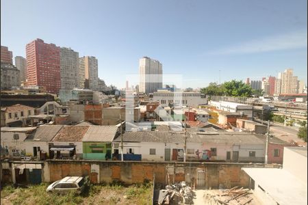 Sala/Cozinha - Vista de apartamento à venda com 1 quarto, 24m² em Liberdade, São Paulo