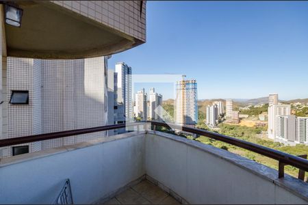 Varanda da Sala de apartamento para alugar com 1 quarto, 34m² em Vale do Sereno, Nova Lima