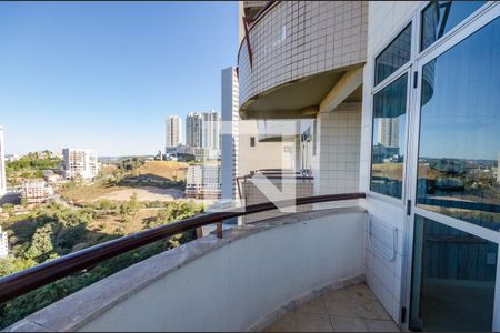 Varanda da Sala de apartamento para alugar com 1 quarto, 34m² em Vale do Sereno, Nova Lima