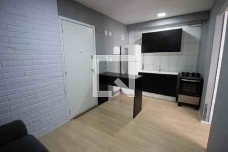 Sala-cozinha de kitnet/studio para alugar com 1 quarto, 30m² em Vila Campanela, São Paulo