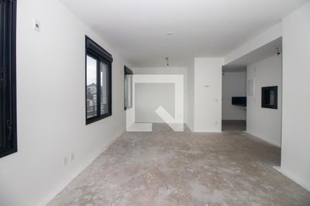 Quarto e Sala de kitnet/studio à venda com 1 quarto, 43m² em Auxiliadora, Porto Alegre