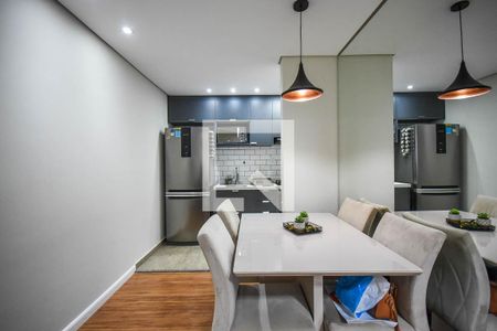 Sala de jantar de apartamento à venda com 2 quartos, 54m² em Jardim Monte Alegre, Taboão da Serra