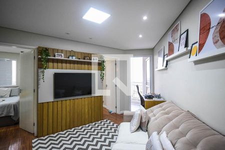 Sala de tv de apartamento à venda com 2 quartos, 54m² em Jardim Monte Alegre, Taboão da Serra