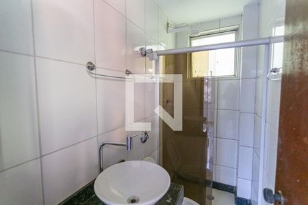 Banheiro da Suíte 1 de apartamento à venda com 3 quartos, 70m² em União, Belo Horizonte