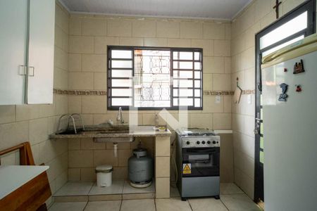 Cozinha de casa para alugar com 1 quarto, 80m² em Vila Frugoli, São Paulo