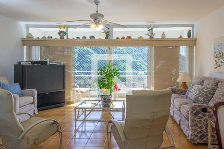 Sala de apartamento para alugar com 2 quartos, 110m² em Barra Funda, Guarujá