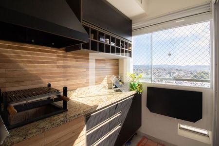 Varanda Gourmet de apartamento à venda com 2 quartos, 63m² em Vila Barros, Guarulhos