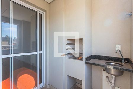 Varanda Gourmet de apartamento à venda com 1 quarto, 53m² em Vila Tibiriçá, Santo André