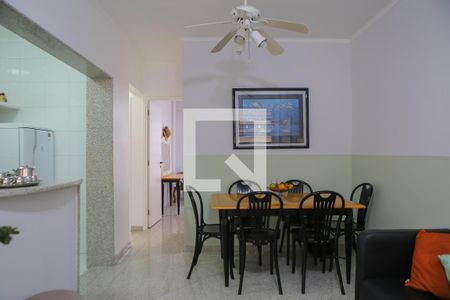 Sala de apartamento para alugar com 1 quarto, 60m² em Gonzaga, Santos