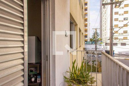 Varanda Sala de apartamento para alugar com 2 quartos, 130m² em Vila Alzira, Guarujá