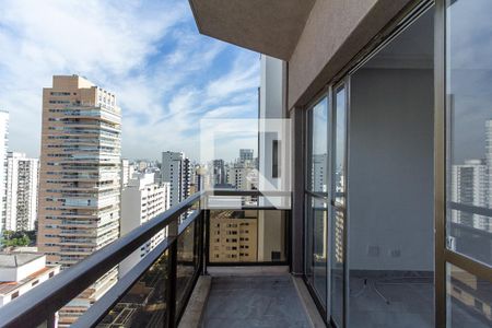 Varanda da Sala de apartamento para alugar com 4 quartos, 210m² em Indianópolis, São Paulo