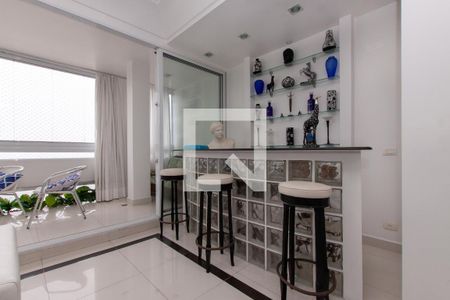 Sala - Bar de apartamento para alugar com 5 quartos, 250m² em Centro, Guarujá