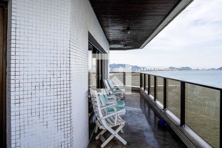 Varanda Sala de apartamento para alugar com 4 quartos, 250m² em Jardim Astúrias, Guarujá