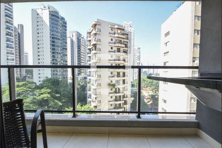 Varanda  de apartamento para alugar com 1 quarto, 42m² em Campo Belo, São Paulo