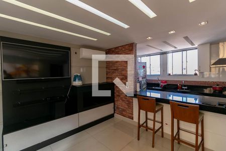 Detalhe Sala de apartamento à venda com 3 quartos, 80m² em Madre Gertrudes, Belo Horizonte