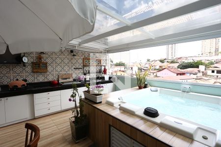 Sacada/Área de lazer de casa de condomínio à venda com 3 quartos, 240m² em Jardim Londrina, São Paulo