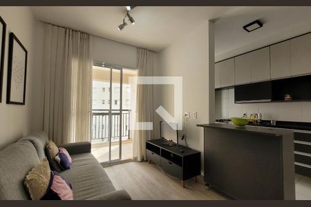 Sala de apartamento para alugar com 2 quartos, 67m² em Marapé, Santos