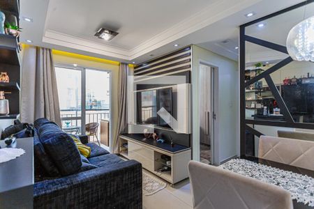 Sala de apartamento para alugar com 2 quartos, 46m² em Vila Valparaíso, Santo André