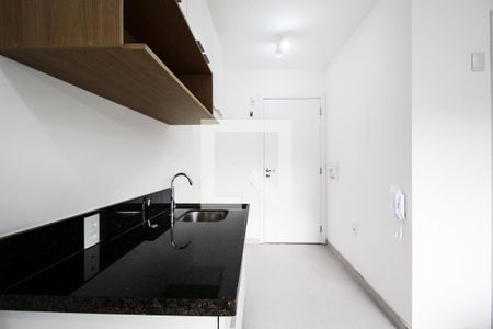 Cozinha  de apartamento à venda com 1 quarto, 26m² em Indianópolis, São Paulo