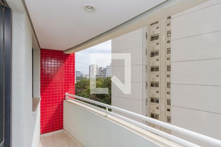 Varanda da Sala de apartamento para alugar com 1 quarto, 38m² em Cidade Monções, São Paulo