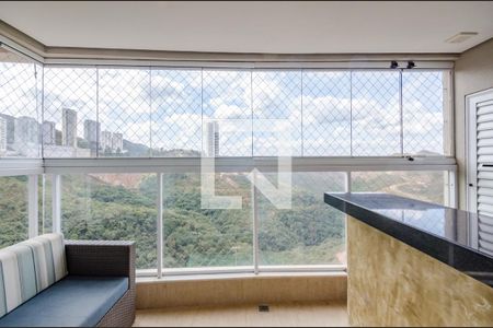 Varanda da Sala de apartamento para alugar com 3 quartos, 86m² em Vila da Serra, Nova Lima